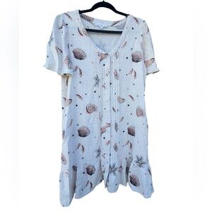 Jane + Delancey Seashell Linen blend Dress L